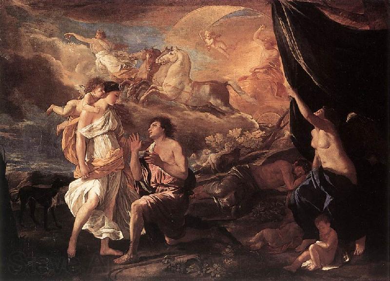 Nicolas Poussin Selene and Endymion Norge oil painting art